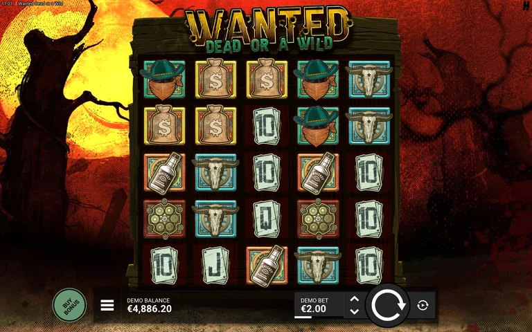 Wanted Dead or a Wild winning spin