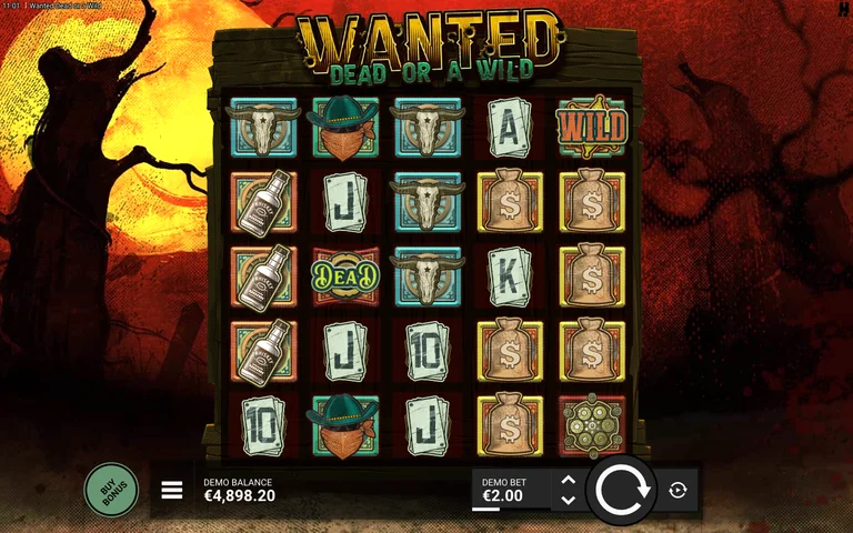 Wanted Dead or a Wild scatter symbols